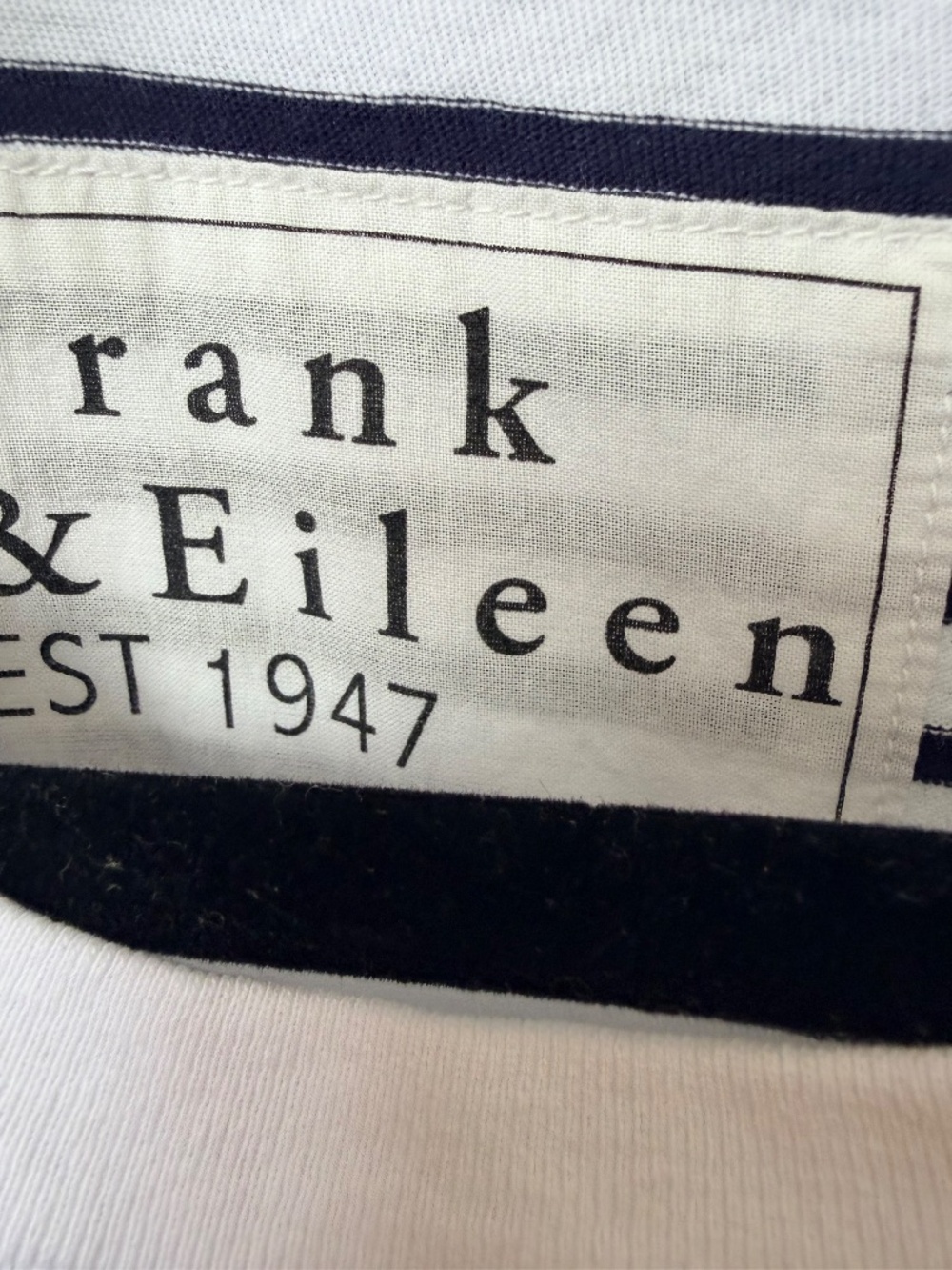 Frank & Eileen Cori Striped Muscle Tee Shirt Dress in Navy French Stripe Size S - Picture 7 of 9